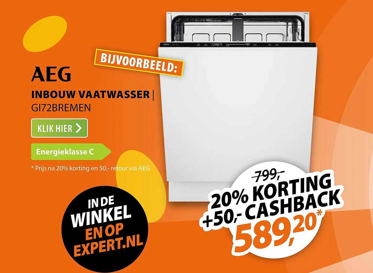 AEG Inbouw vaatwasser GI72BREMEN