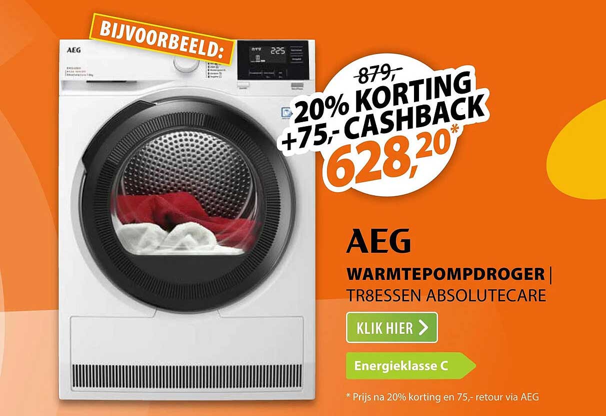 AEG warmtepompdroger TR8ESSEN ABSOLUTECARE
