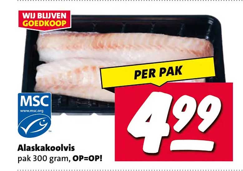 Alaskakoolvis pak 300 gram, OP=OP!