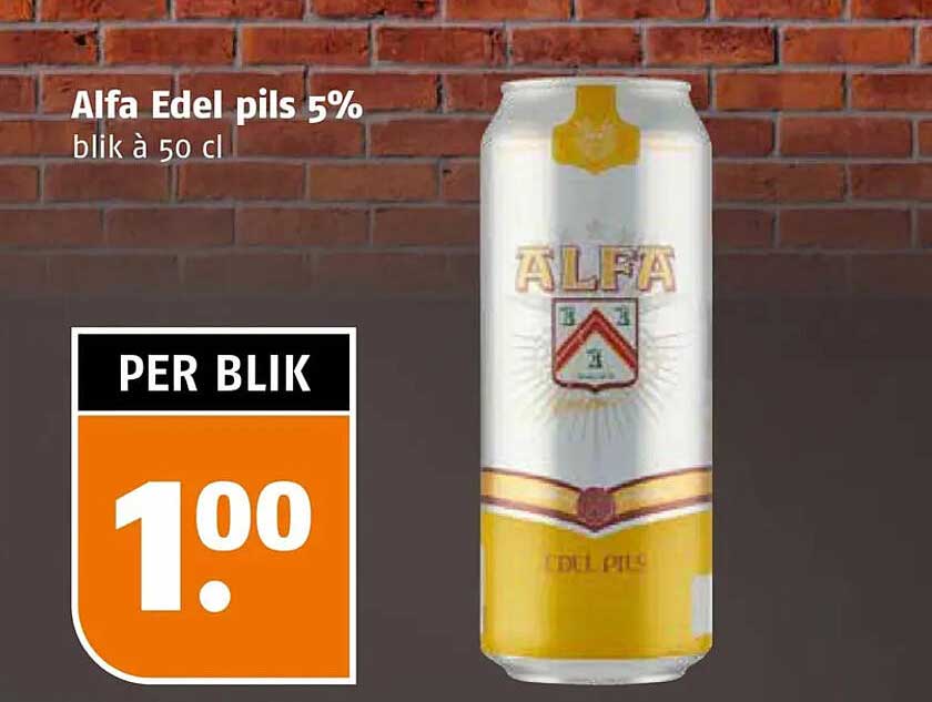 Alfa Edel pils 5% blik à 50 cl