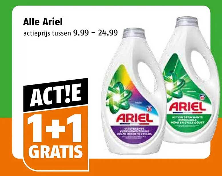 Alle Ariel 1+1 gratis