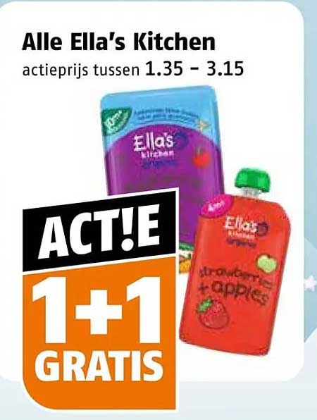 Alle Ella's Kitchen act!e 1+1 gratis