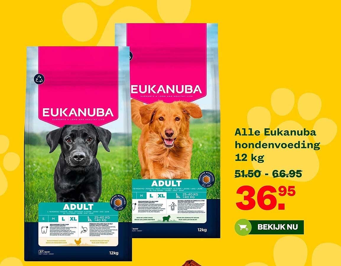 Alle Eukanuba hondenvoeding 12 kg