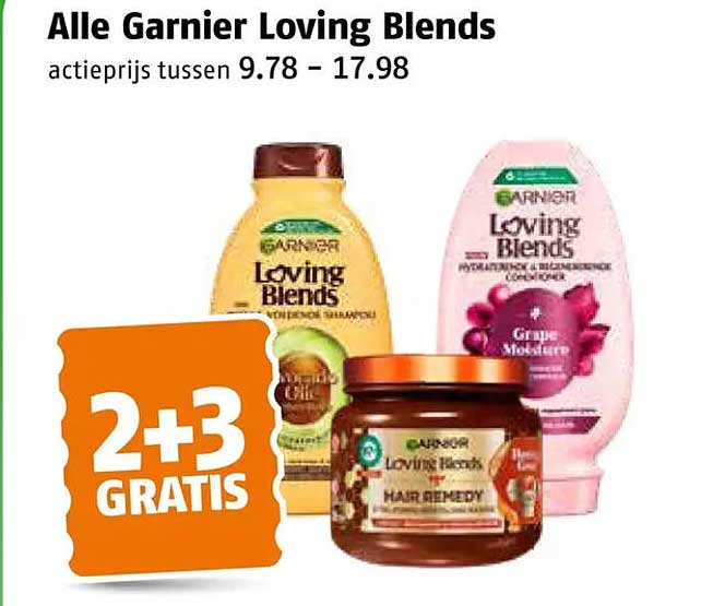 Alle Garnier Loving Blends 2+3 GRATIS
