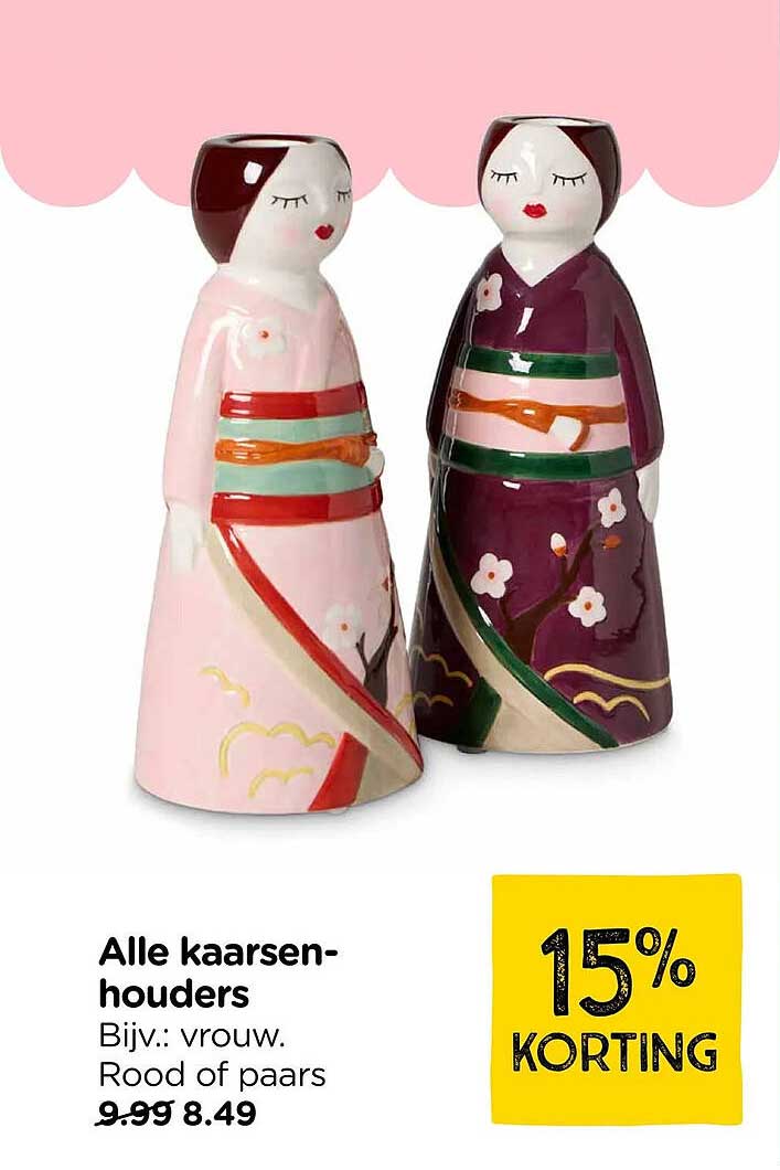 Alle kaarshouders 15% KORTING