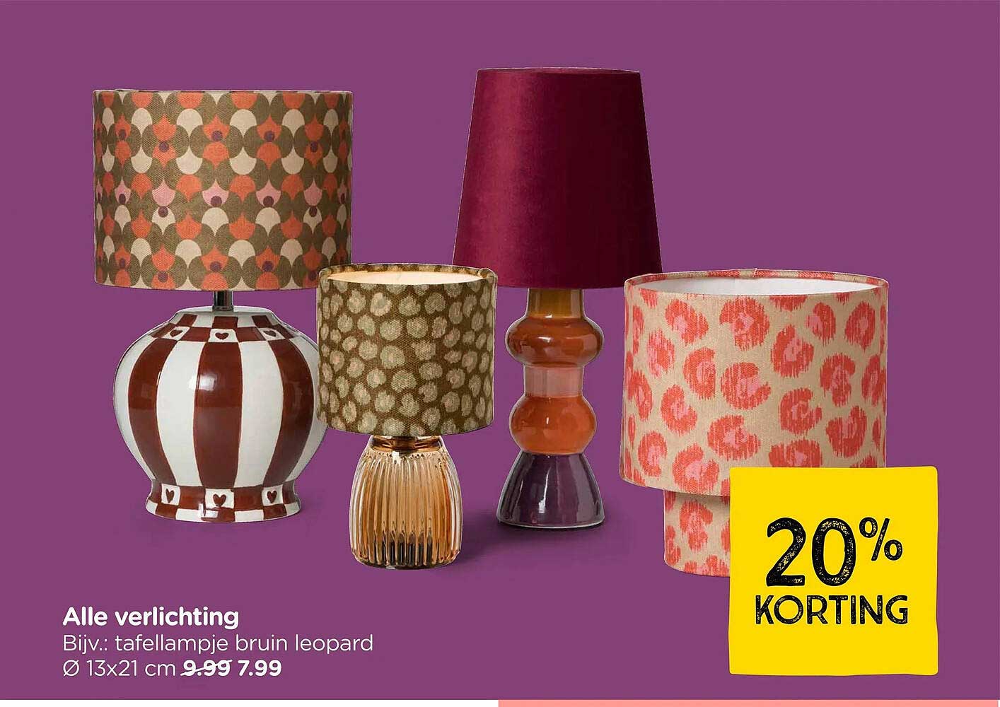 Alle verlichting 20% KORTING