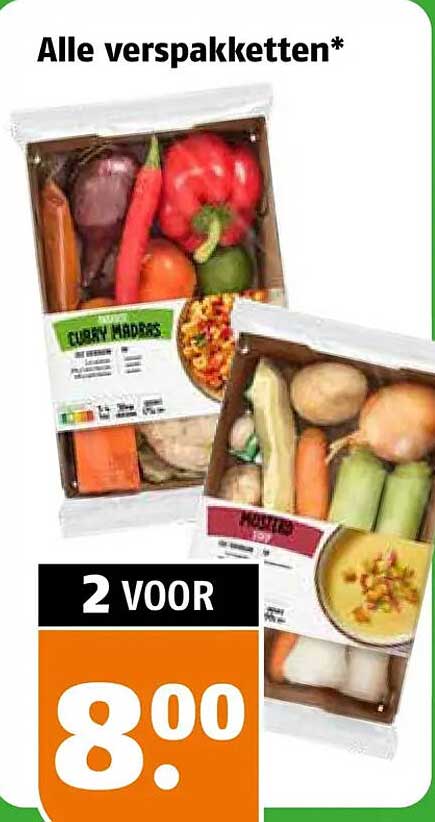 Alle verspakketten* 2 voor
