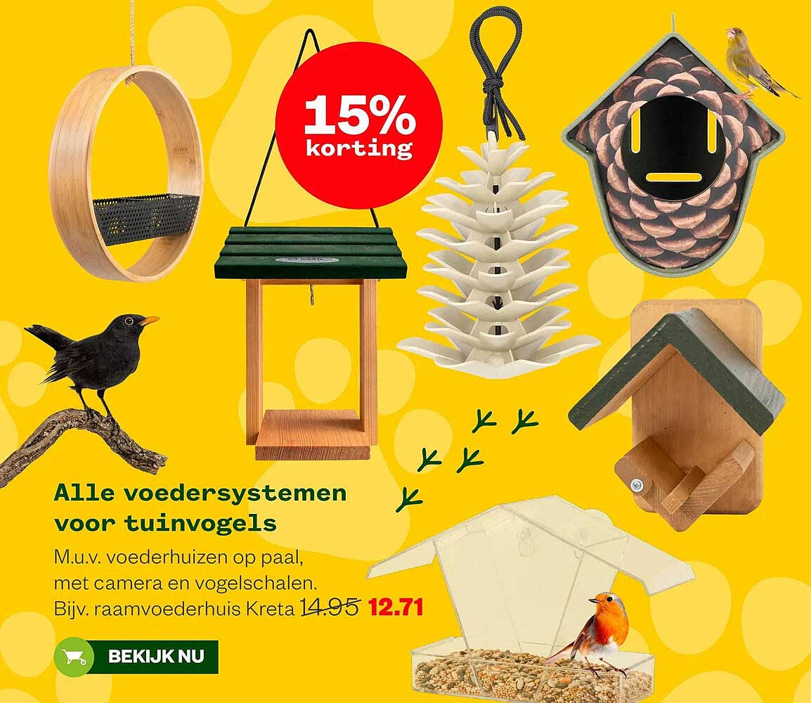 Alle voedersystemen voor tuinvogels