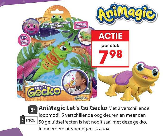 AniMagic Let’s Go Gecko