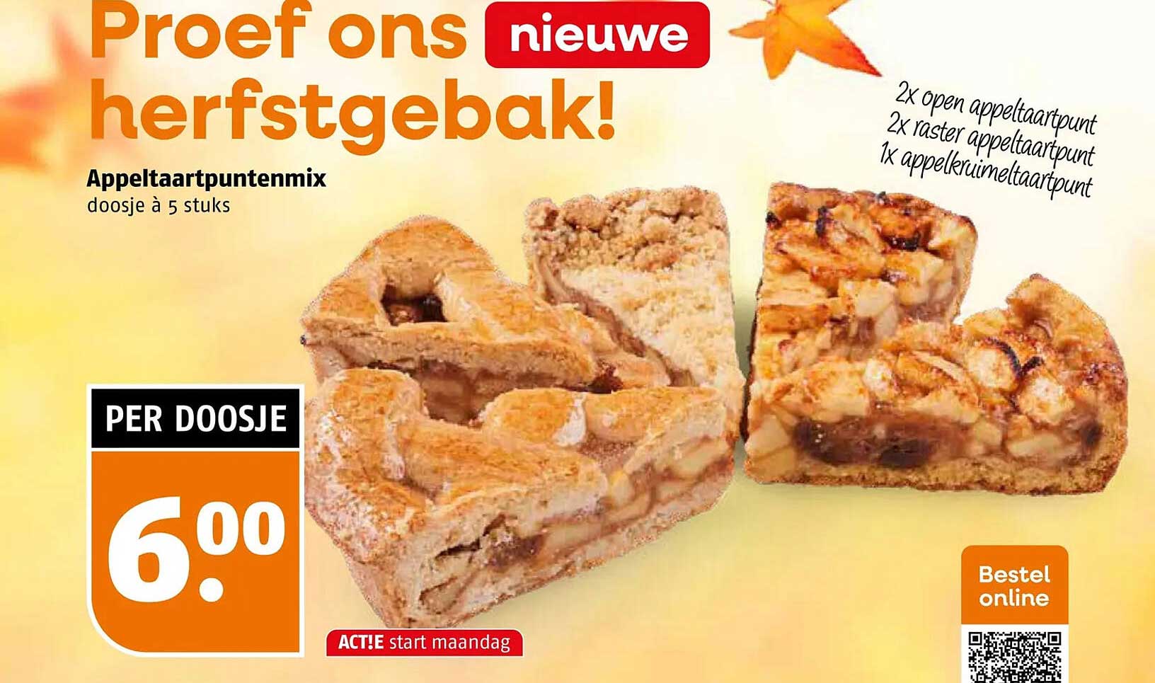 Appeltaartpuntenmix doosje à 5 stuks