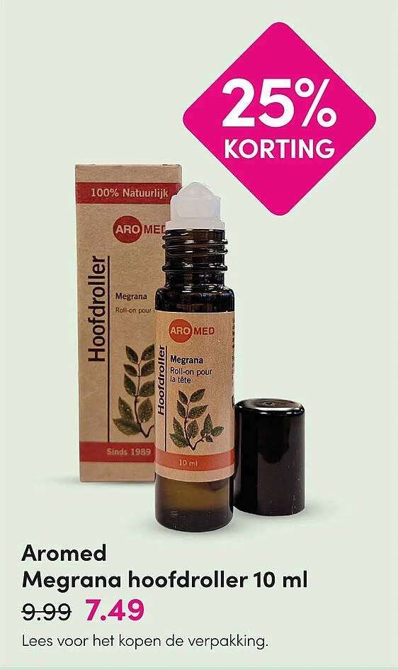 Aromed Megrana hoofddroller 10 ml 25% korting