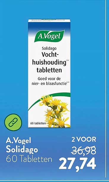 A.Vogel Solidago 60 Tabletten 2 VOOR