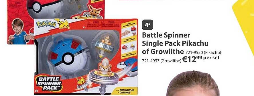 Battle Spinner Single Pack Pikachu of Growlithe