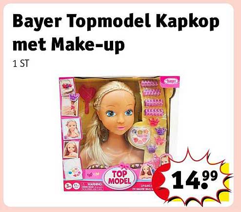 Bayer Topmodel Kapkop met Make-up