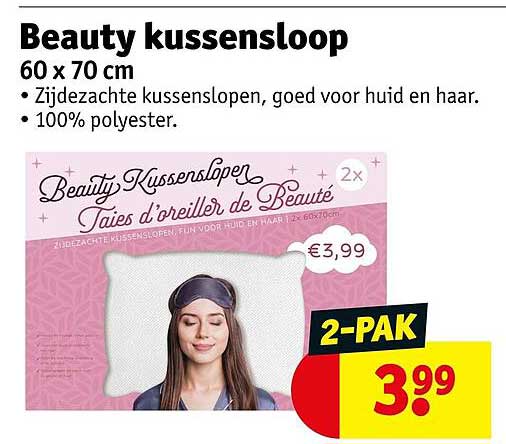 Beauty kussensloop 60 x 70 cm 2-Pak