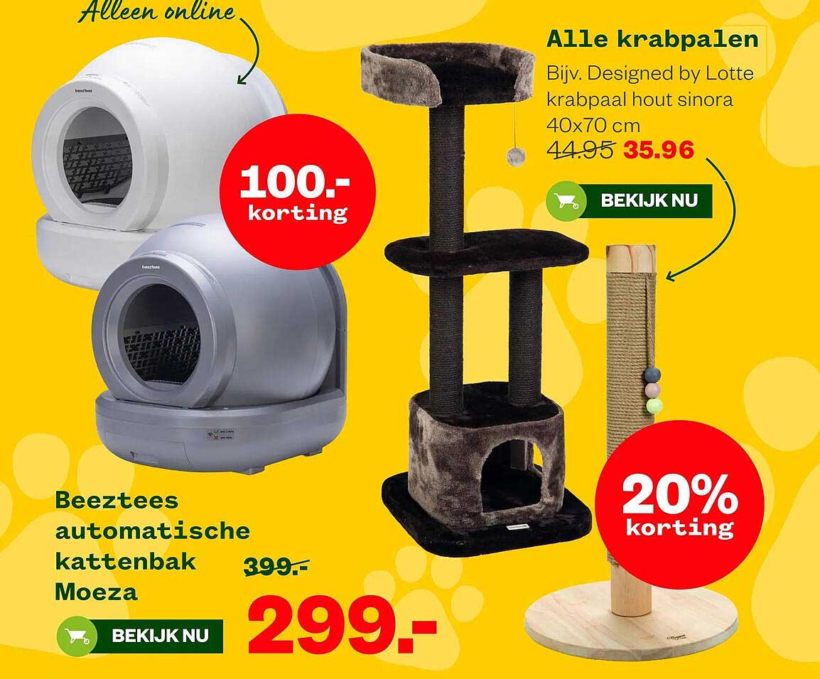 Beeztees automatische kattenbak Moeza