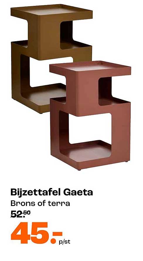 Bijzettafel Gaeta Brons of terra