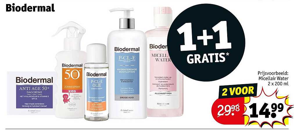 Biodermal 1+1 GRATIS*