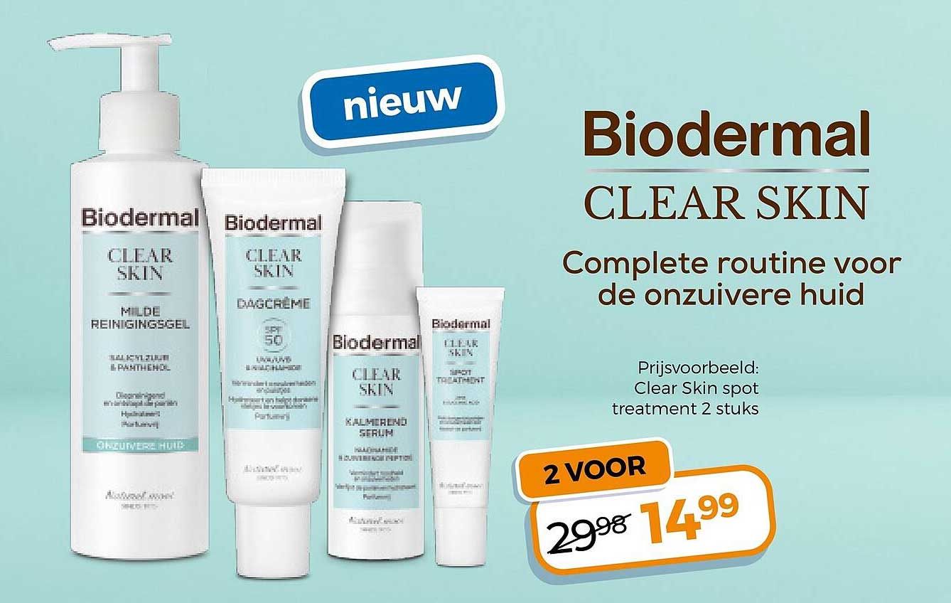 Biodermal CLEAR SKIN Complete routine voor de onzuivere huid 2 voor