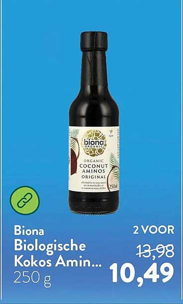 Biona Biologische Kokos Amin... 250 g 2 VOOR