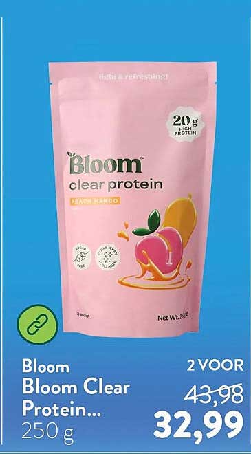 Bloom Bloom Clear Protein... 250 g 2 VOOR