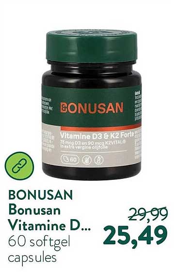 Bonusan Vitamine D... 60 softgel capsules
