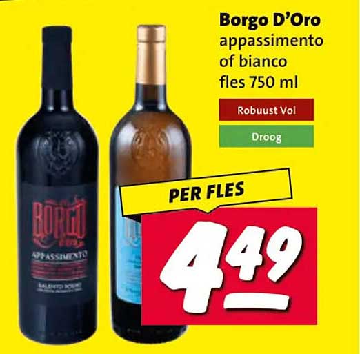 Borgo D’Oro appassimento of bianco fles 750 ml
