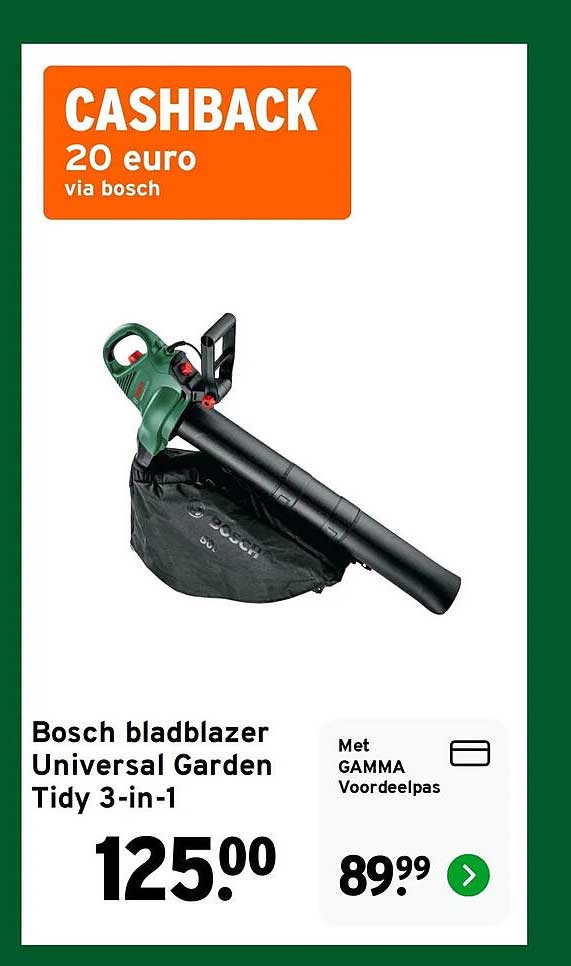 Bosch bladblazer Universal Garden Tidy 3-in-1