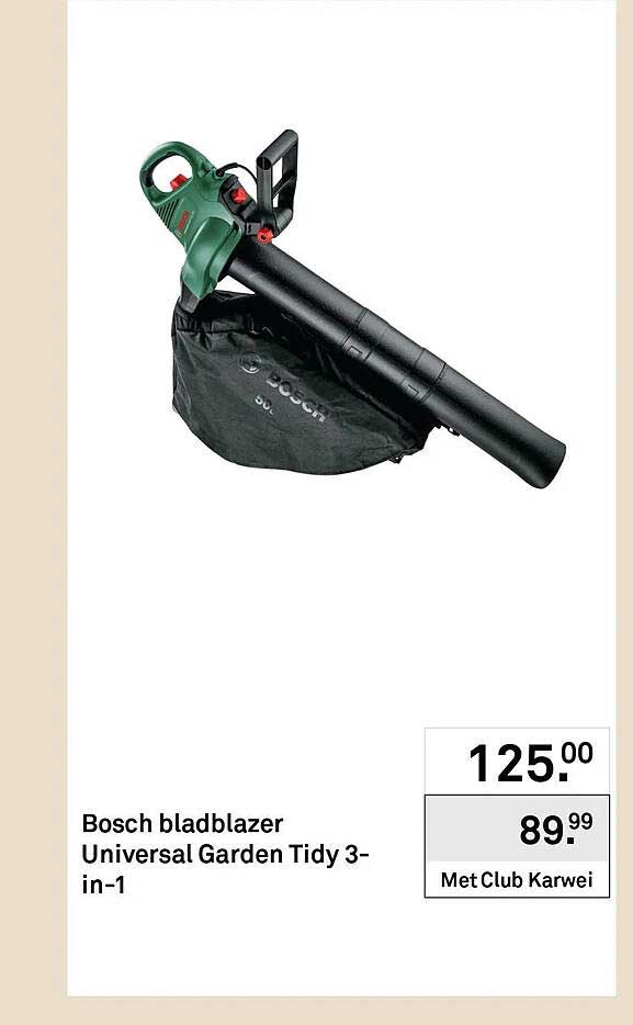 Bosch bladblazer Universal Garden Tidy 3-in-1