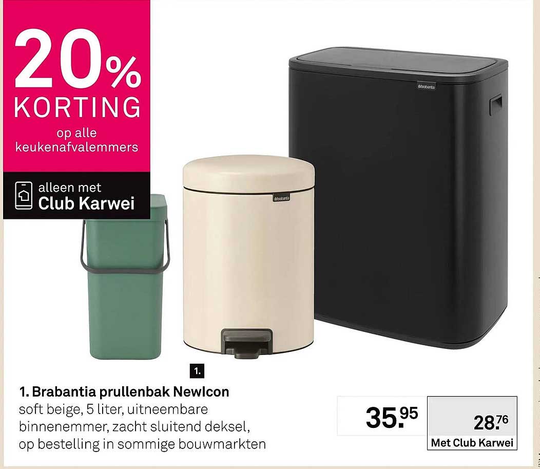 Brabantia prullenbak NewIcon