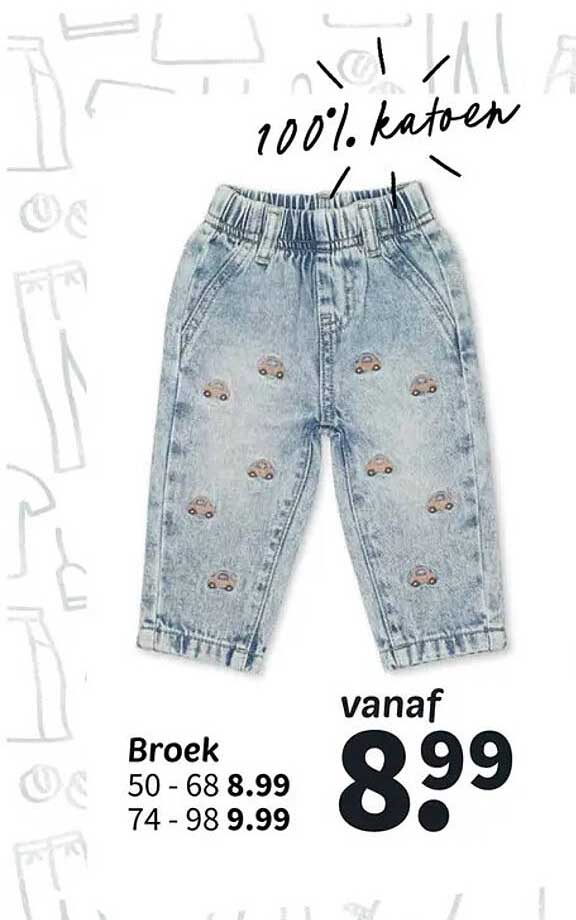 Broek 100% katoen