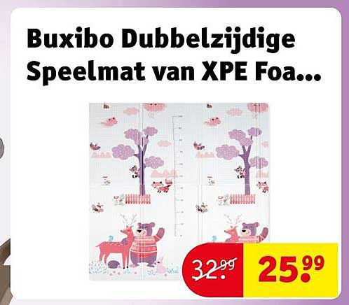 Buxibo Dubbelzijdige Speelmat van XPE Foa...