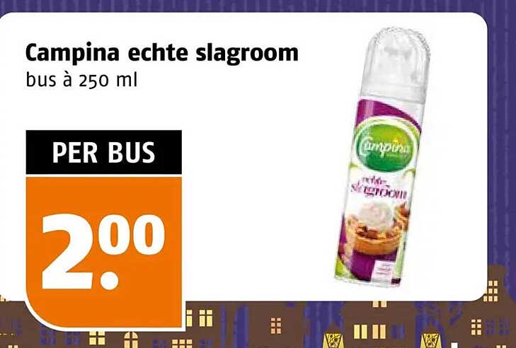 Campina echte slagroom bus à 250 ml