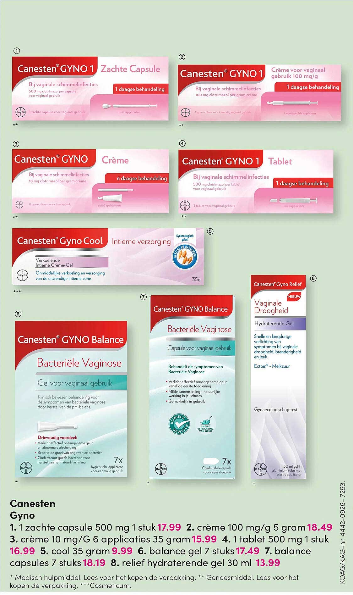 Canesten GYNO 1 Zachte Capsule