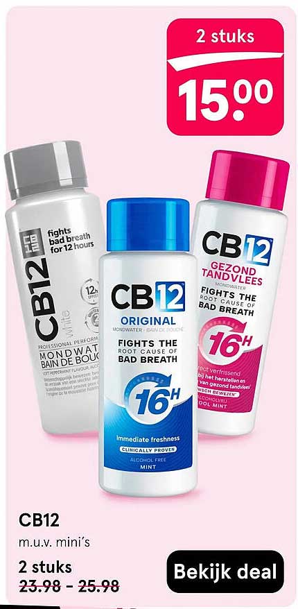 CB12 m.u.v. mini’s 2 stuks