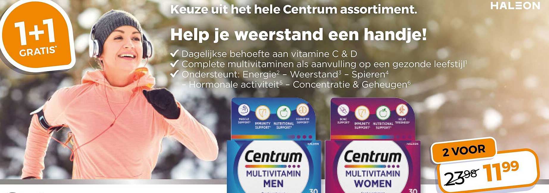 Centrum Multivitamin Men / Women 1+1 GRATIS