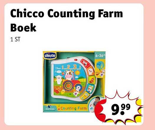 Chicco Counting Farm Boek