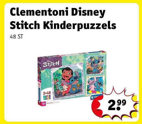 Clementoni Disney Stitch Kinderpuzzels