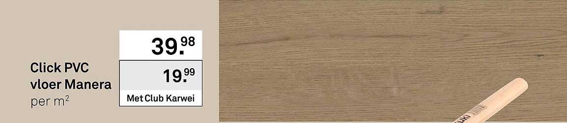 Click PVC vloer Manera per m²