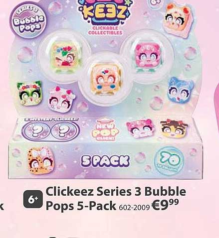 Clickeez Series 3 Bubble Pops 5-Pack