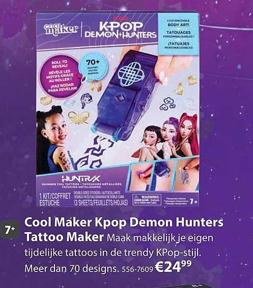 Cool Maker Kpop Demon Hunters Tattoo Maker