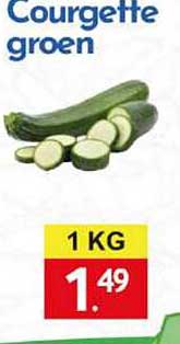 Courgette groen