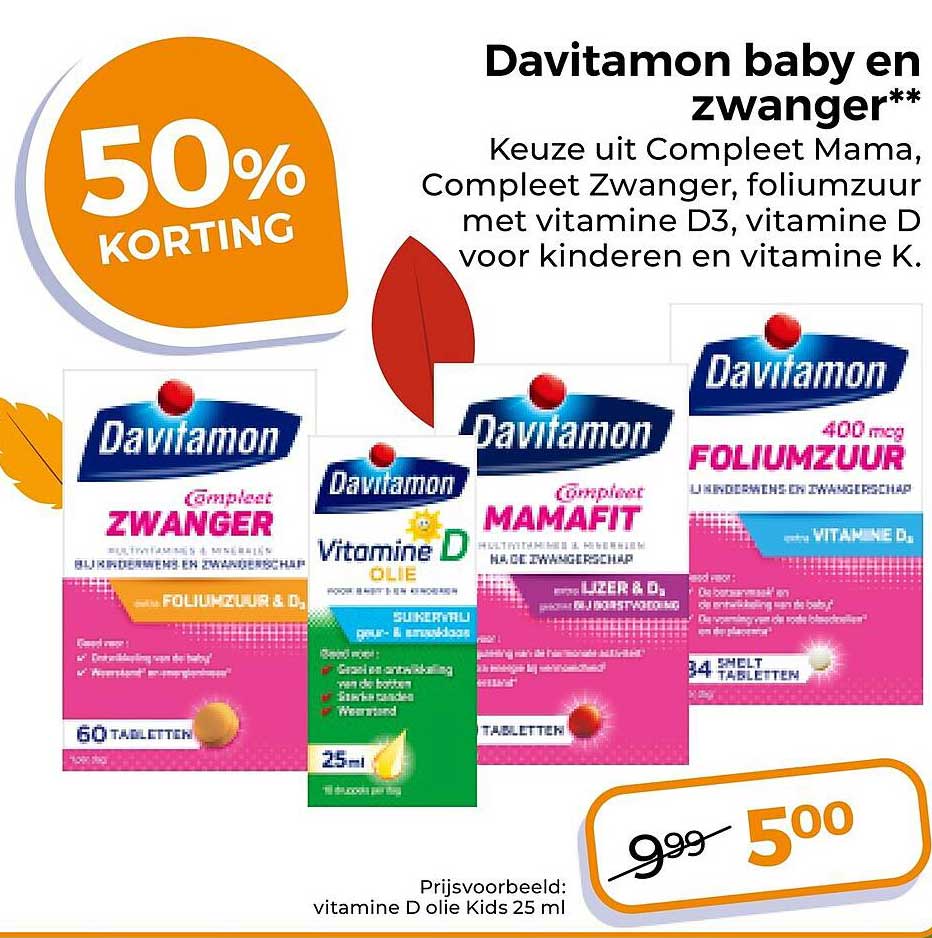 Davitamon baby en zwanger** 50% korting