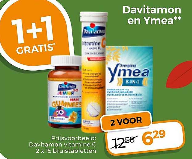 Davitamon en Ymea** 1+1 GRATIS