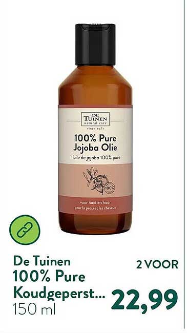 De Tuinen 100% Pure Koudgeperst... 2 VOOR
