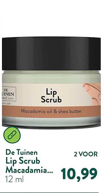 De Tuinen Lip Scrub Macadamia... 2 VOOR
