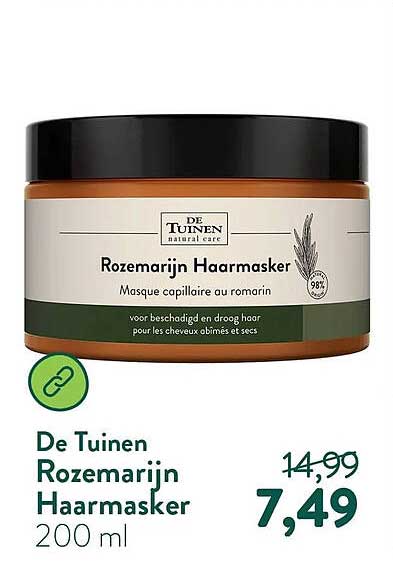 De Tuinen Rozemarijn Haarmasker 200 ml