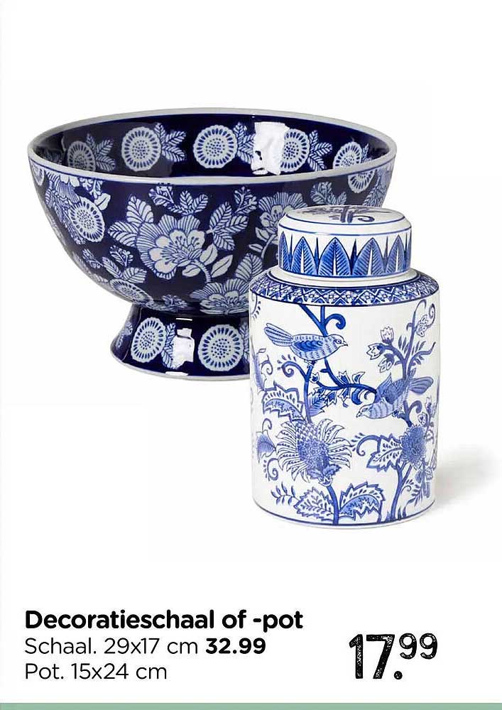 Decoratieschaal of -pot