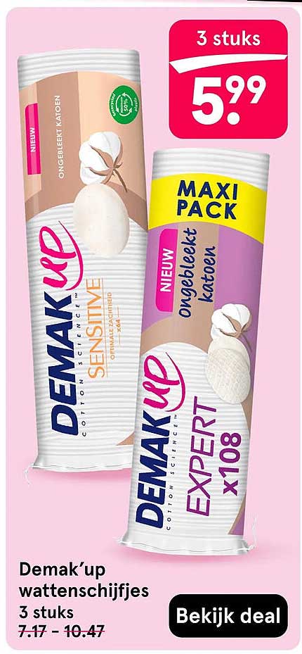 Demak'up wattenschijfjes 3 stuks