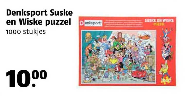 Denksport Suske en Wiske puzzel 1000 stukjes